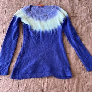 christopher fischer cashmere sweater. Purple Tye Dye. Size Small EUC